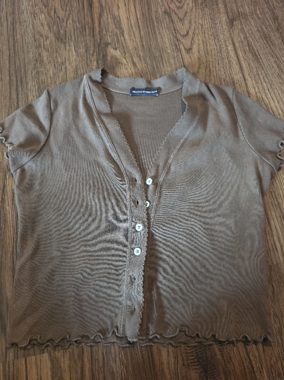 Brandy Melville Brown Button Down